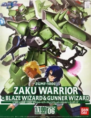 1/100 Seed - ZGMF-1000 ZAKU Warrior + Blaze & Gunner Wizard