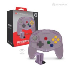 Admiral Premium BT Controller For N64® - Clear Purple