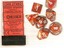Bronze / White Lustrous Polyhedral (Chessex) - CHX27492