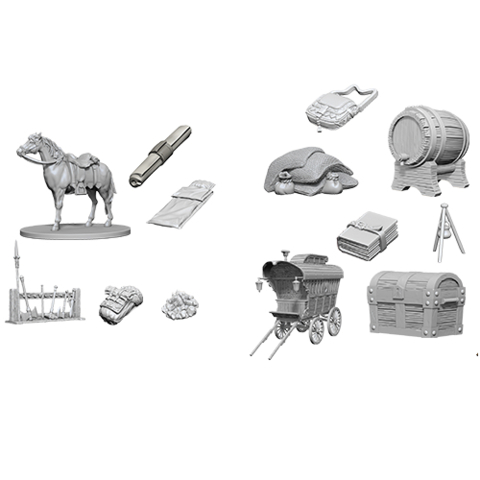 Adventurers Campsite - Dungeons & Dragons (Nolzurs Marvelous Miniatures) - Unpainted