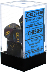Lustrous Shadow / Gold 7 Dice Set - CHX27499
