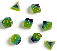 Sirius Dice - Green , Blue Translucent