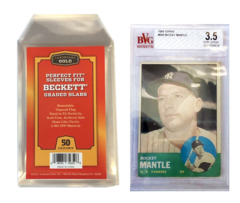 Cardboard Gold - Perfect Fit Sleeves for Beckett Graded Slabs - 50ct