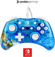 Rock Candy - Legend of Zelda Breath of the WIld Wired Switch Pro Controller Blue