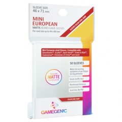 Gamegenic Matte Mini European - Sized Sleeves 46 X 71mm Code Ruby