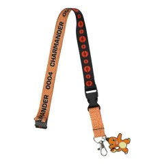 Pokemon - Faces of Charmander Lanyard W/ Charm and ID Holder