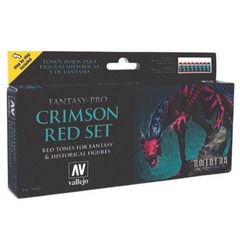 Vallejo Fantasy Pro: Crimson Red (Set of 8)