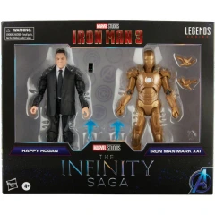 Legends Series - Iron Man 3 The Infinity Saga - Happy Hogan/Iron Man Mark XXI Action Figure Set