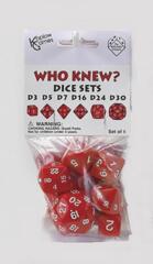 Who Knew? Dice Set - Red