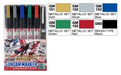 GMS121 - Metallic Gundam Marker Set of 6