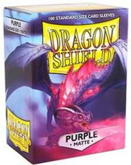 Matte Purple - Standard Boxed Sleeves (Dragon Shield) - 100 ct