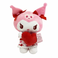 Sanrio - Kuromi in Pink Holding Red Heart 9.5