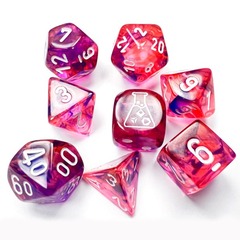 CHX30057 - Nebula Black Light Special/White Polyhedral 7-Die Set