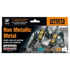 Vallejo Effects: Non Metallic Metal (Set of 8)