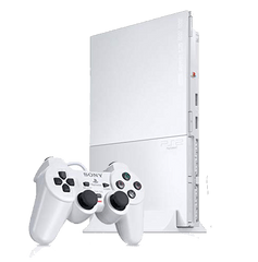 Playstation 2 System Slim - Ceramic White (System) (PS2)