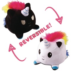 Reversible Unicorn Plush White & Black