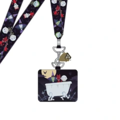 Loungefly Nightmare Before Christmas Lock Shock and Barrel Lanyard with Cardholder