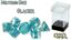 Gate Keeper Games - Glacier Neutron Dice - 7 Dice Set - Ice Blue