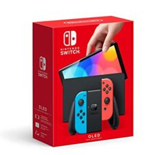 Nintendo Switch OLED with Blue and Red Joy-Con