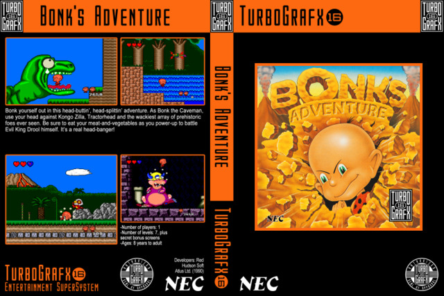 Bonk's Adventure for Turbografx store 16