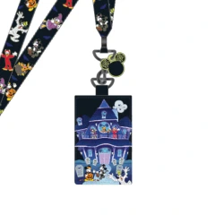 Loungefly Disney Mickey and Friends Halloween Lanyard with Cardholder