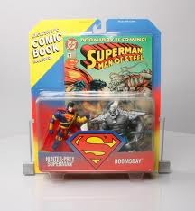 Hunter-Prey Superman / DoomsDay Figures w/ Comic Book (DC Comics)