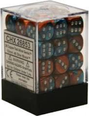 Gemini Copper Teal / Silver 36 - Die Set (Chessex) - CHX26853