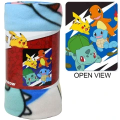 Pokemon - Kanto & Friends Fleece Throw Blanket