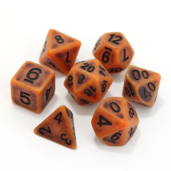 RPG Dice Set - Pumpkin Golem