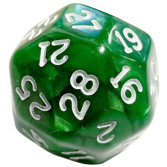Pearlescent Green/White 25mm D300