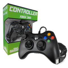 (Old Skool) Xbox 360 Wired Controller - Black