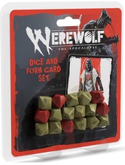 Werewolf: The Apocalypse (5E) RPG Game Dice/Form Card Set