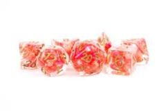 Pearl: Red w/ Copper - 16mm Resin Dice Set