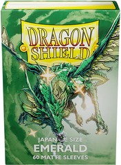 Dragon Shield - Emerald Japanese Matte Sleeves (60 ct.)