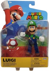 Super Mario - jakks Pacific - Luigi w/ Super Mushroom