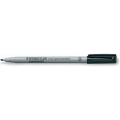 Staedtler Lumocolor Non-Permanent Black Broad Tip Soluble Marker (Chessex)