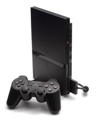 Playstation 2 System Slim - Black (System) (PS2)