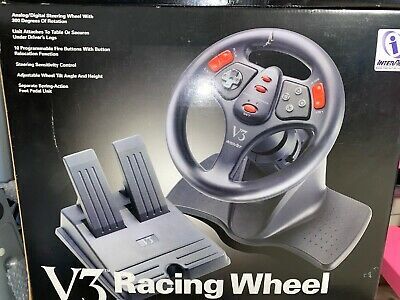 Interact v3 Racing Wheel Playstation Video Game Accessories Video Game Controllers Sony PlayStation Controllers Main Sony PlayStation Controllers PS1 Wii Play Games