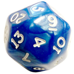 Pearlescent Blue/White 25mm D30