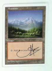 Mountain: V1119: Signed/Autographed: John Avon: Black