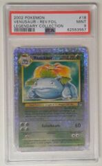 V0118: 2002 Venusaur - 18/110 - Rev. Foil - Legendary Collection - PSA: 9: MINT: 18/110: 62553557