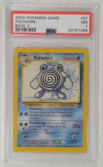 V0266: 2000: Poliwhirl: 57/130: Base 2: Uncommon: PSA: 7: NM: 62751358