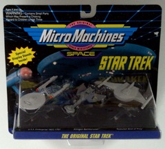 RJ0815: Star Trek: The Original: Micro Machines: Space: 3Pack: Galoob: 65825: 1993: NIB