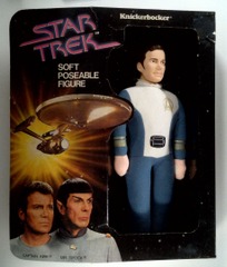 RJ1029: Star Trek: Captain Kirk: Soft Poseable Figure: 0599: Knickerbocker: 1979: NIB