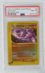 V0291: 2003: Nidoking: 24/147: Aquapolis: Reverse Holo Rare: PSA: 8: NM-MT: 62751349