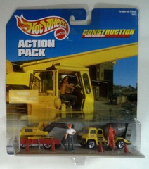 RJ0223: Hot Wheels: Action Pack: Construction: Mattel: 16153: 1997: NIB