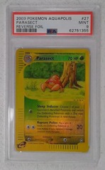 V0314: 2003: Parasect: 27/147: Aquapolis: Reverse Holo Rare: PSA: 9: Mint: 62751355