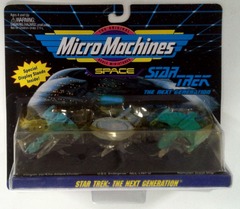 RJ0981: Star Trek: Space: The Next Generation: Micro Machines: 3Pack: Galoob: 65825: 1994: NIB