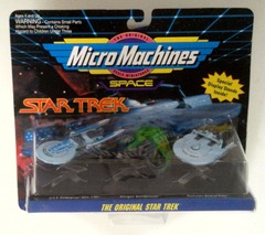 RJ0801: Star Trek: Micro Machines: Space: 3Pack: ERROR: Wrong Ships: Galoob: 65825: 1993: NIB