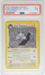 V0167: 2000 Dark Magneton - 11/82 - Holo - 1st Edition - Gym Challenge - PSA: 7: NM: 47005851